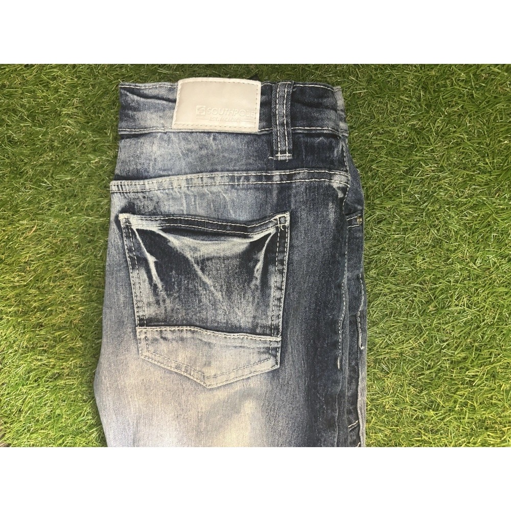 Vintage Southpole Stretch Jeans‎ Size 16 Juniors Biker Moto Style